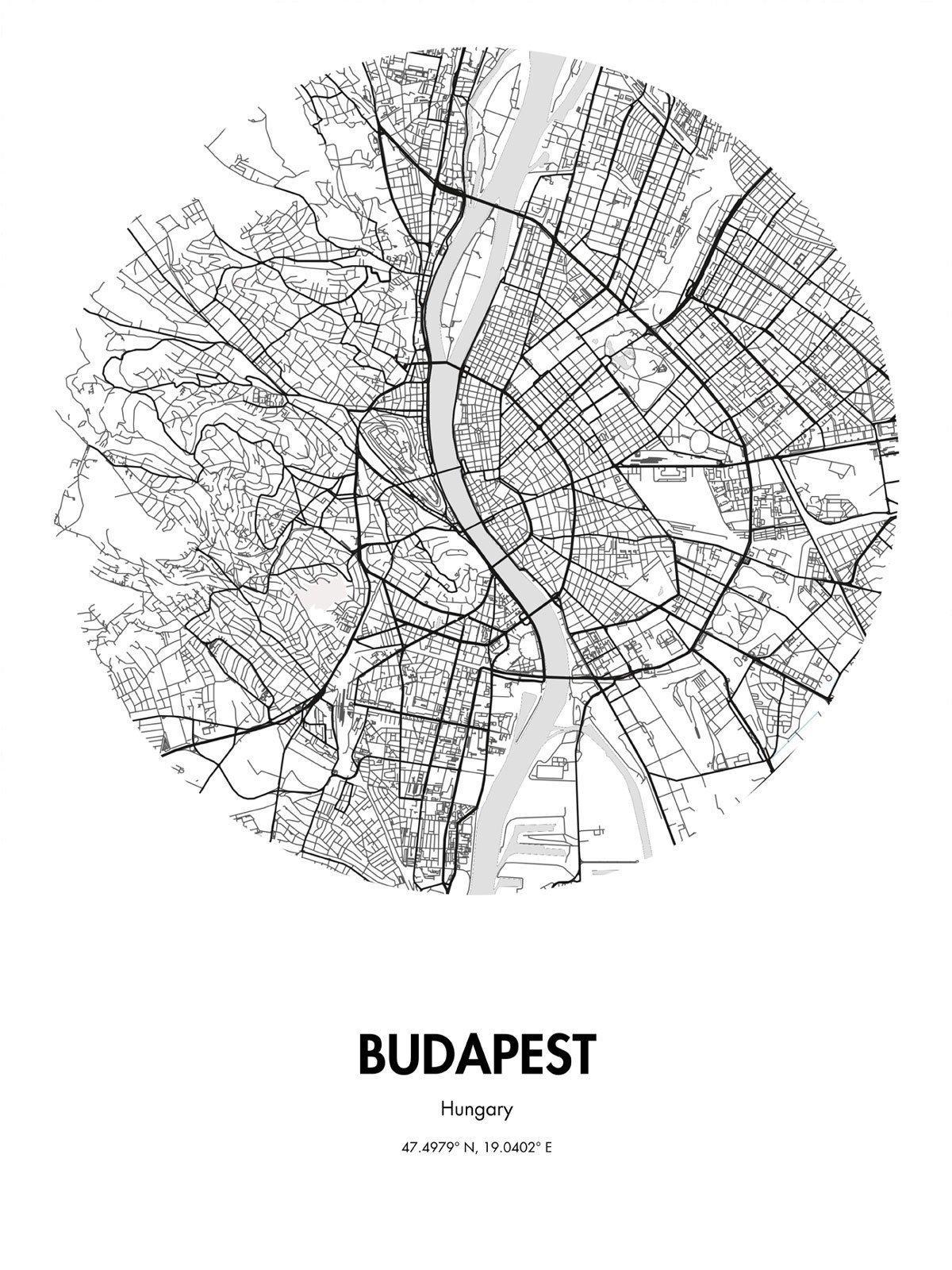 mapa de budapest arte de la calle