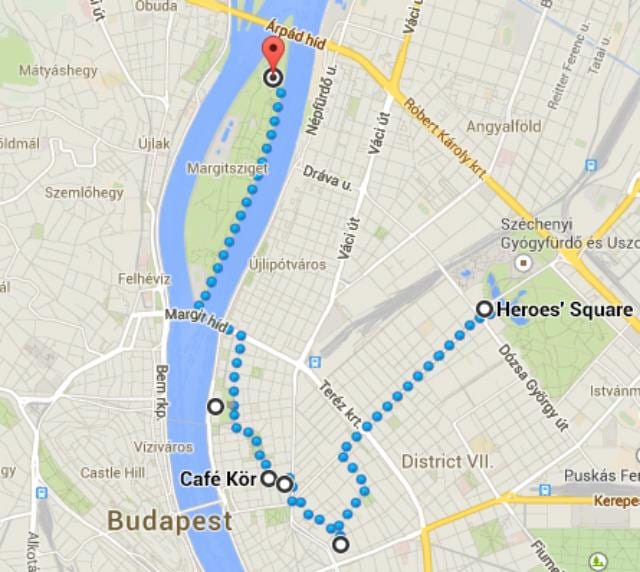 mapa de la plaza de los héroes de budapest