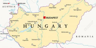 Budapest ubicación mapa del mundo
