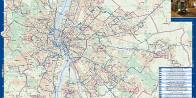 Budapest de noche en bus mapa