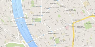 Mapa de budapest diseño