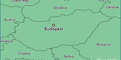 Mapa de budapest y los países vecinos