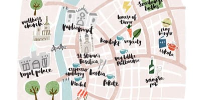 Mapa de budapest sin conexión