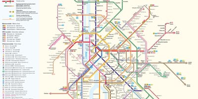 Budapest transporte público mapa