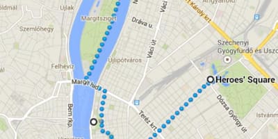 Mapa de la plaza de los héroes de budapest